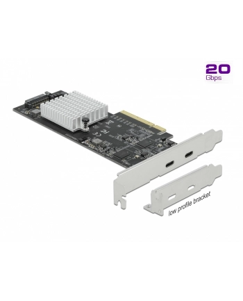 DeLOCK PCIe x8> 2xext. USB 20 Gbps USB-C - 89009 nr 1