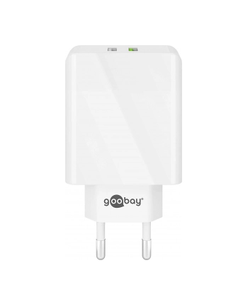 Goobay USB 2Port 28W USB-A / QC3.0 Kolor: BIAŁY - 44957