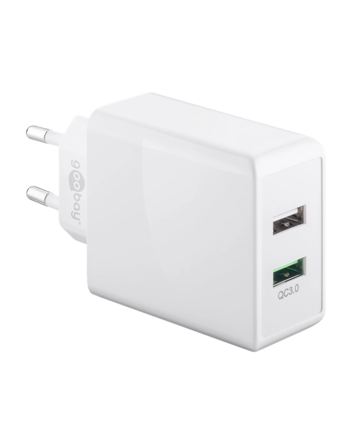 Goobay USB 2Port 28W USB-A / QC3.0 Kolor: BIAŁY - 44957 główny