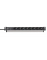 Brennenstuhl Alu Line 8-way 19 2m Kolor: CZARNY / grey - H05VVF3G1,5 / 19,500 A - nr 1