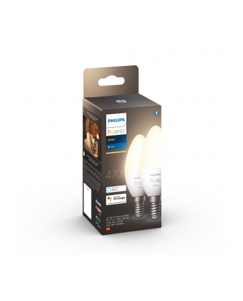 Philips Hue E14 double pack 2x470lm - White Amb.