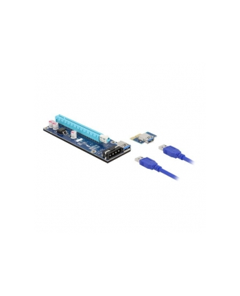 DeLOCK Riser C. PCIe x1> x16 + 16cm USB - 41430