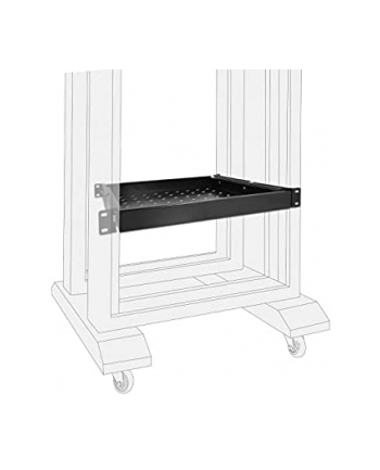 Delock 19 pull-out drawer 1U bk - 42631