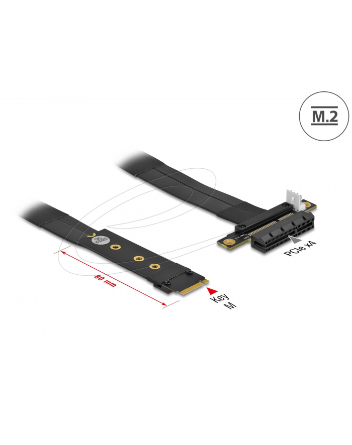 DeLOCK M.2 Key M> PCIe x4 NVMe adapter - + 20cm cable główny