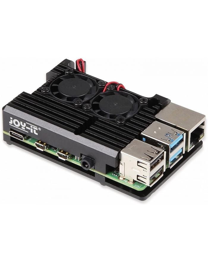 Joy-IT aluminum housing + FAN Raspberry Pi 4 bk główny