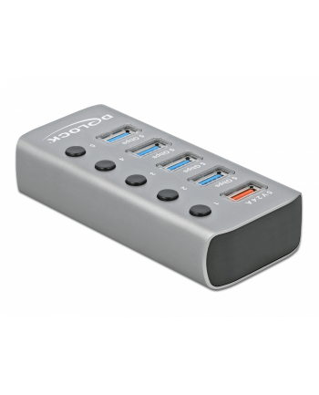 DeLOCK USB 3.2 Gen1 Hub + 4Po + 1SLK + ST + BE - 63262