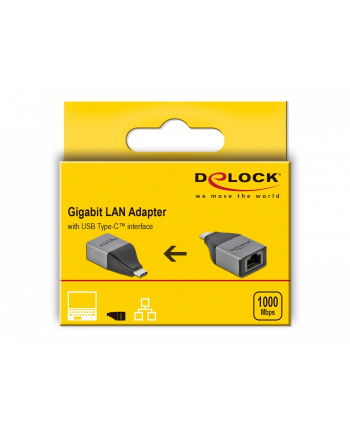 DeLOCK USB-C> Giga LAN 10/100/1000 Mbps - 64118