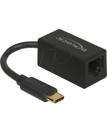 DeLOCK Adap USB3.2> USB-C St> GigaLan Kolor: CZARNY - 66043