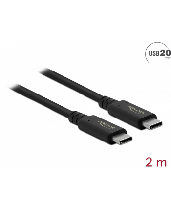 DeLOCK cable USB4 20Gbps 2m bk - 86980