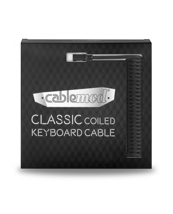 CableMod Classic Coiled Keyboard Cable Kolor: CZARNY 1.50m - USB-A> USB-C nr 2