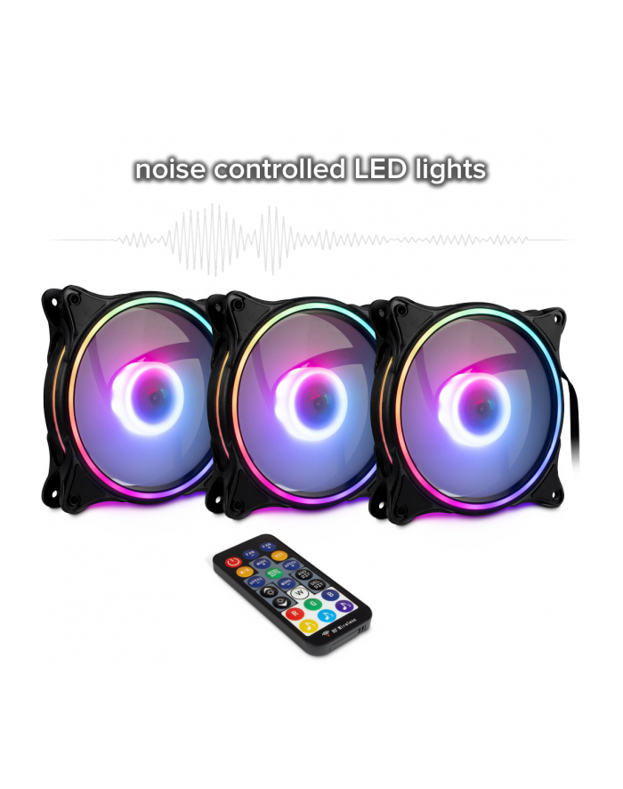 Inter-Tech Argus RS-08 RGB Set120x120x25 - 88885541 główny