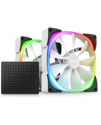 NZXT Aer RGB 2 Twin Kolor: BIAŁY 140x140x26 - HF-2814C-DW