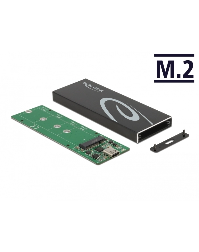 DeLOCK external enclosure for M.2 SATA SSD, drive enclosure 42003 główny
