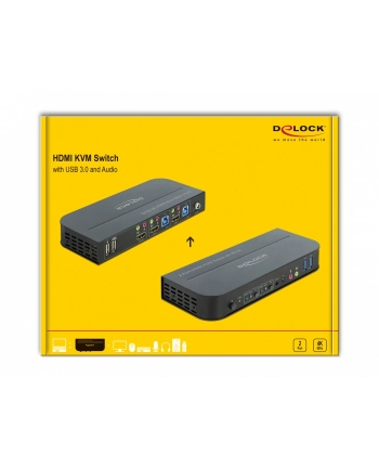 DeLOCK Switch HDMI KVM 4K 60Hz w. USB 3.0 + A - 11481 nr 2