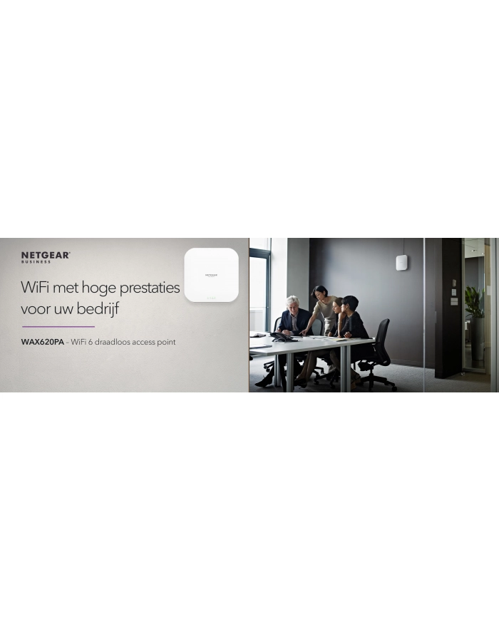Netgear WAX620 WiFi / AX3600 / Access Point - WAX620-100(wersja europejska)S główny