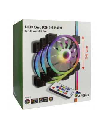 Inter-Tech Argus RGB Set RS-14 3x140mm - 88885536