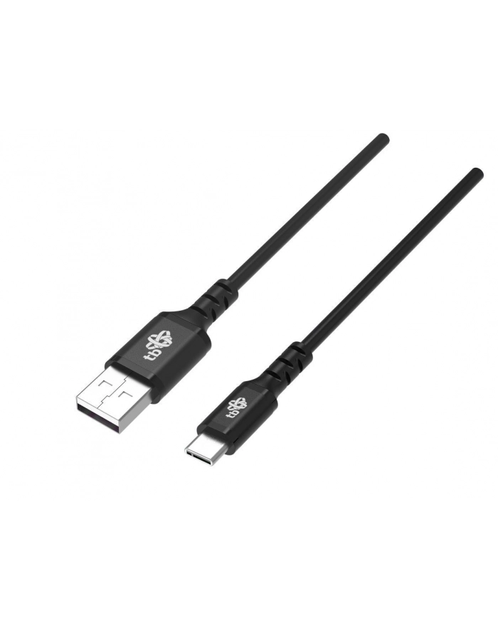 tb Kabel USB-USB C 2m silikonowy czarny Quick Charge główny