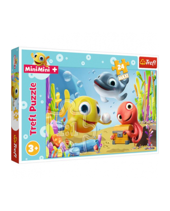 Puzzle 24el Maxi Wesoła rybka-Rybka MiniMini 14341 Trefl nr 1
