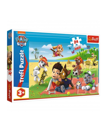 Puzzle 24el Maxi Zabawa na kocu. PAW PATROL Psi Patrol 14346 Trefl