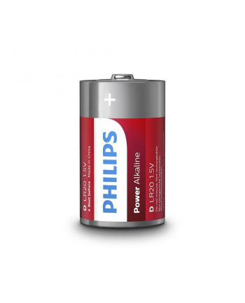 philips Baterie Power Alkaline D 2szt. blister (LR20)