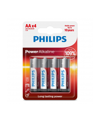 philips Baterie Power Alkaline AA 4szt. blister