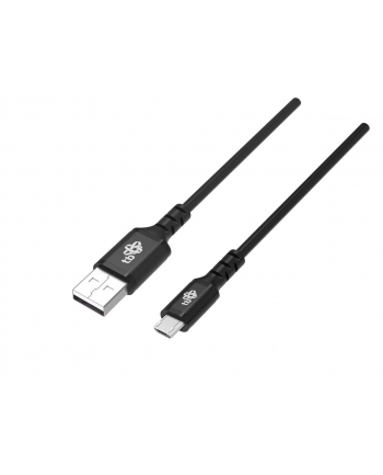 tb Kabel USB-Micro USB 2m  silikonowy czarny Quick Charge