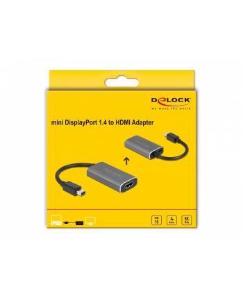DeLOCK mini DP Port 1.4> HDMI Ada 8K + HDR - 63200