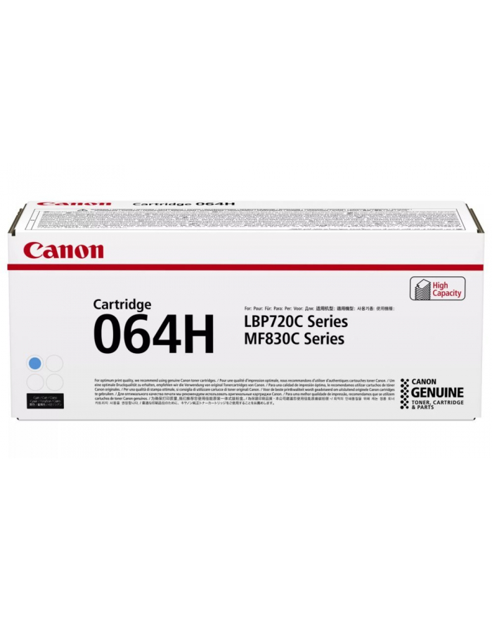 canon Toner CLBP Cartridge 064H 4936C001 cyan główny