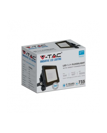 v-tac Projektor LED 10W 6500K 735lm Czarny