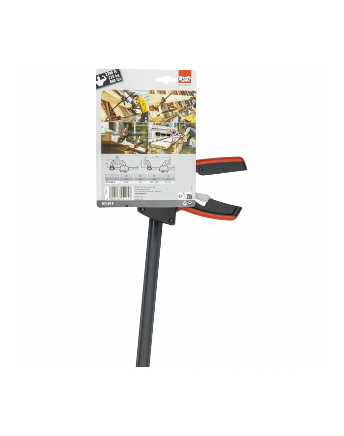 BESSEY one-hand clamp EZXL 600/90 - EZXL60-9 główny