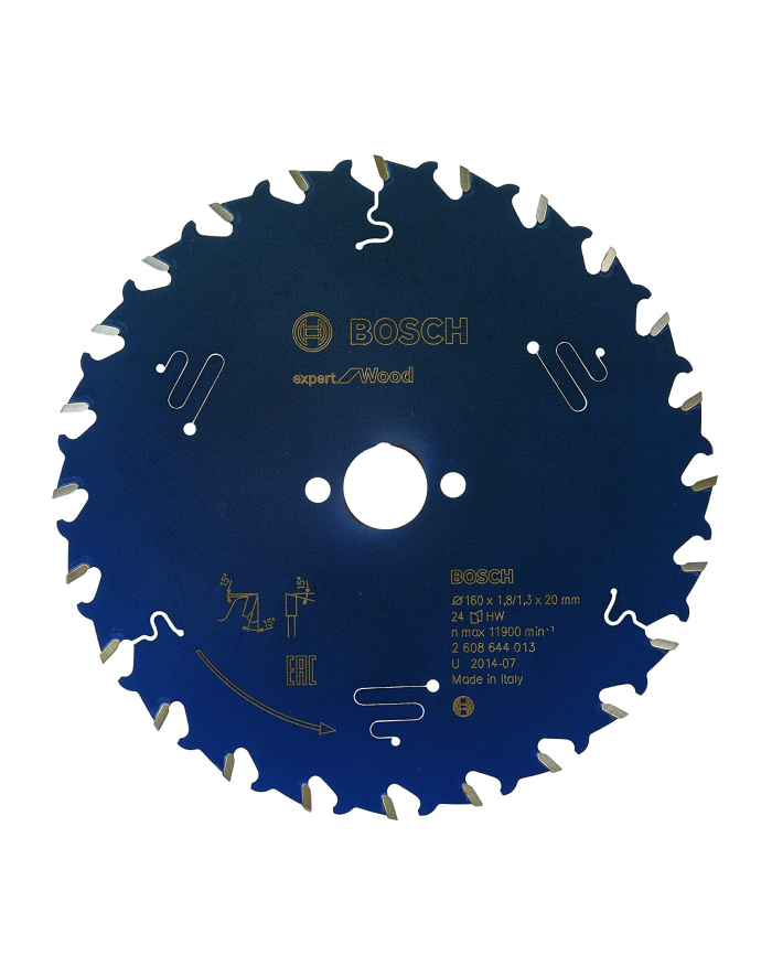 bosch powertools Bosch circular saw blade EX WO H 160x20-24 - 2608644013 główny