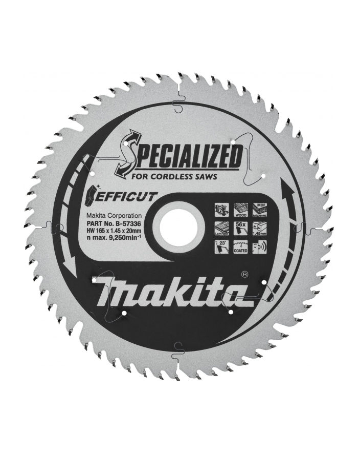 Makita saw blade EFFICUT 165mm 56Z - B-57336 główny