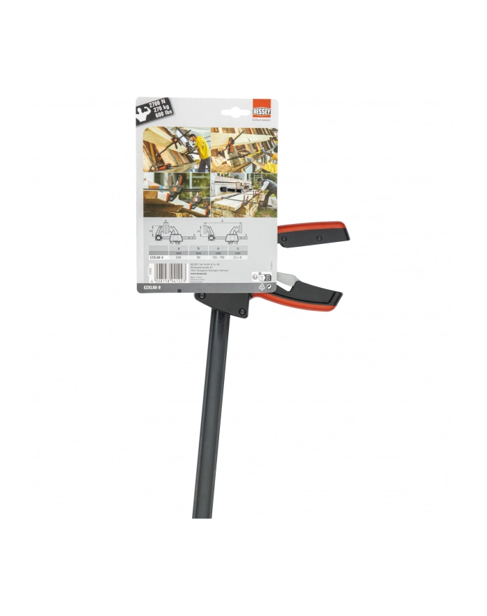 BESSEY one-hand clamp EZXL 600/90 - EZXL60-9 główny