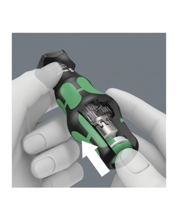 Wera 826T Kraftform Turbo bits hand holder. - Rapidaptor quick release chuck nr 2