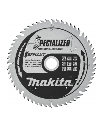 Makita saw blade EFFICUT 165mm 56Z - B-57336 nr 1
