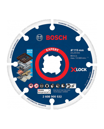 bosch powertools Bosch X-LOCK diamond metal disc 115mm, cutting disc 2608900532