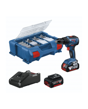 bosch powertools Bosch cordless drill driver 18V-55, GAL, 2x 4Ah + acc. (LC) - 06019H5209