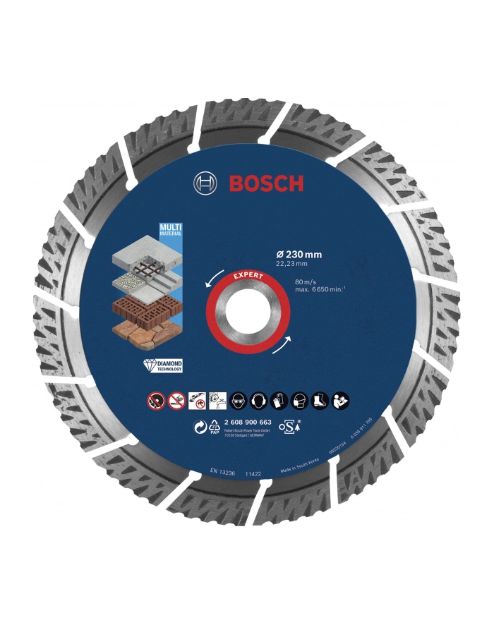 bosch powertools Bosch MultiMat DIA TS 230x22.23x2.4x15mm - 2608900663 EXPERT RANGE główny