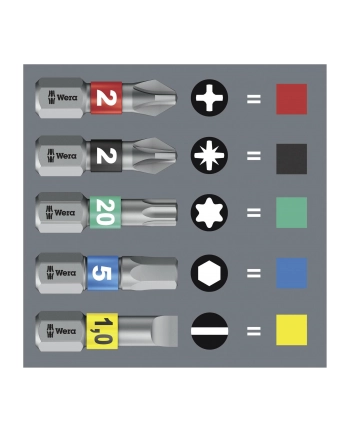 Wera Kraftform Kompakt Stubby 1 - Bits assortment nr 2