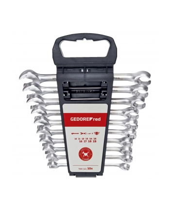 Gedore Red ratchet spanner set 10 pieces - 10-19mm 3301003 nr 1