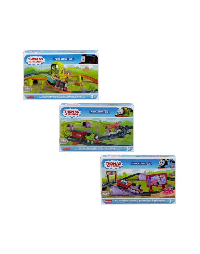 Fisher-Price Tomek i Przyjaciele Zestaw + lokomotywa Popchnij i jedź HGY82 p4 MATTEL główny