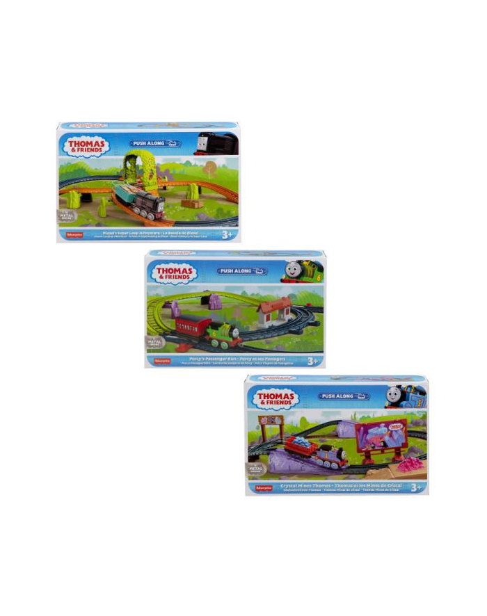 Fisher-Price Tomek i Przyjaciele Zestaw + lokomotywa Popchnij i jedź HGY82 p4 MATTEL główny