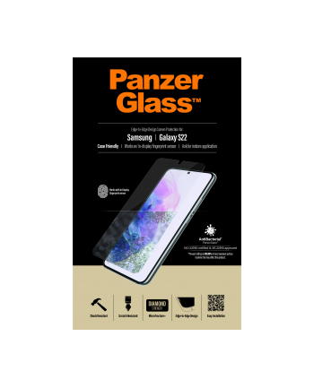 panzerglass Szkło hartowane E2E Microfracture Samsung S22 S901 Case Friendly AntiBacterial