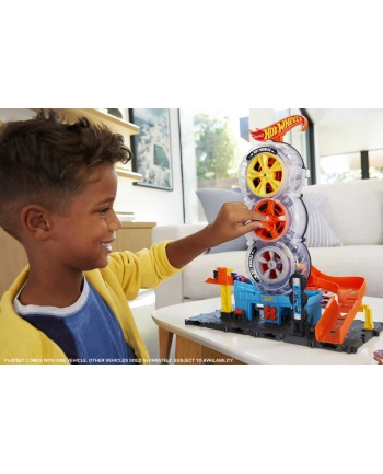 Hot Wheels Wyścigowy warsztat opon Zestaw HDP02 MATTEL nr 2