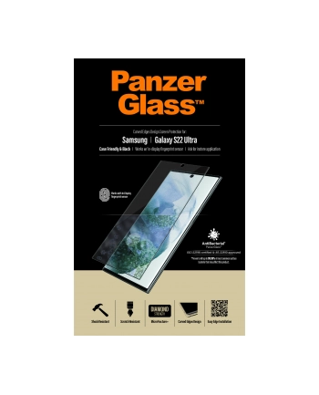 panzerglass Szkło hartowane E2E Microfracture Samsung S22 Ultra G908 Case Friendly AntiBacterial nr 1