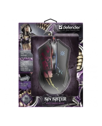 defender Mysz gamingowa SIN'SISTER GM-933 optyczna 7200dpi 6P nr 2