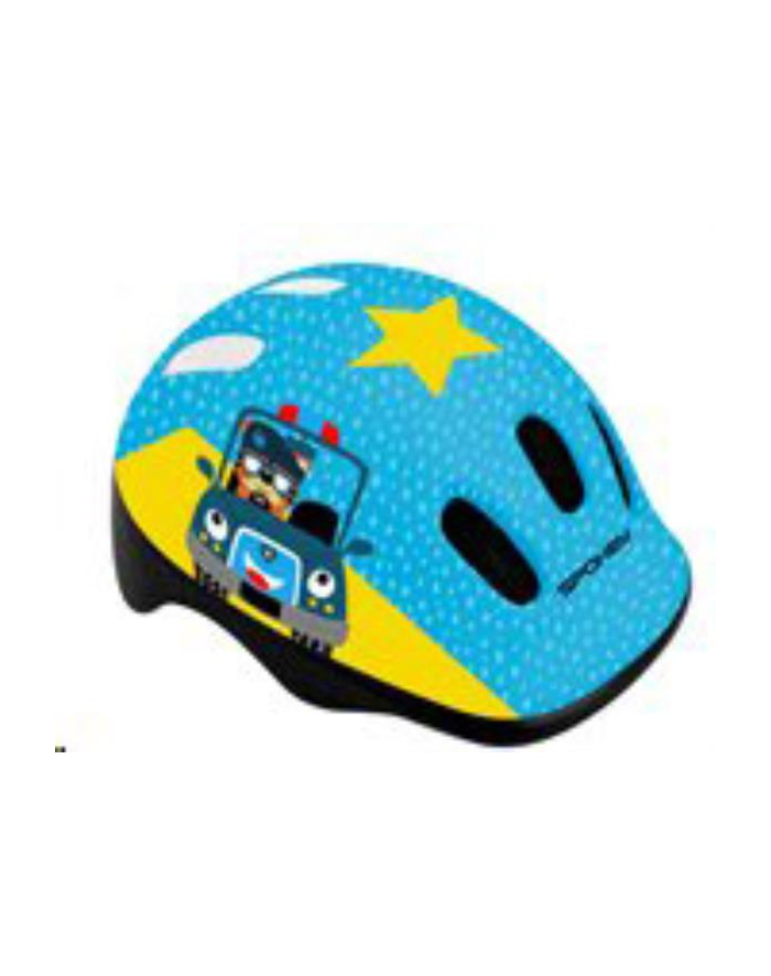 Kask rowerowy dziecięcy M 52-56cm FUN POLICE niebieski 941018 SPOKEY główny