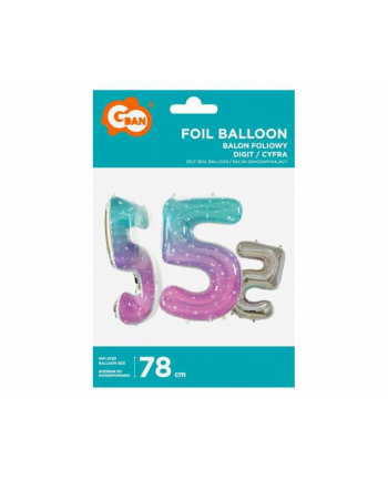 godan Balon foliowy Cyfra 5 Kosmos 78cm BC-HKS5