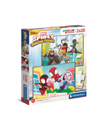 Clementoni Puzzle 2x20el Spidey i Przyjaciele 24794