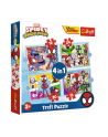 Puzzle 4w1 (12,15,20,24el) Ekipa Spiday'a Spiday i Przyjaciele 34611 Trefl - nr 1